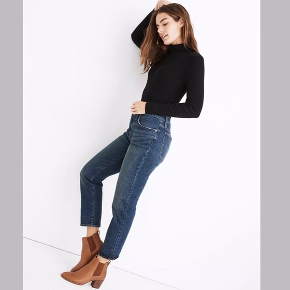 NEW Madewell Tomboy Straight 10" Rise Jeans Chaseley Wash Size 29 - Picture 3 of 16